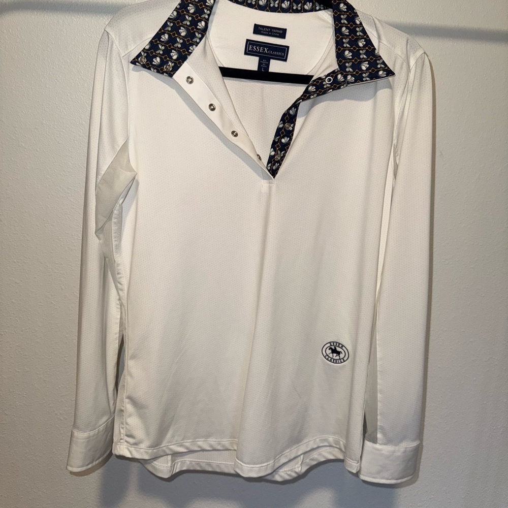 Essex Classics Riding Shirt with Patterned Collar